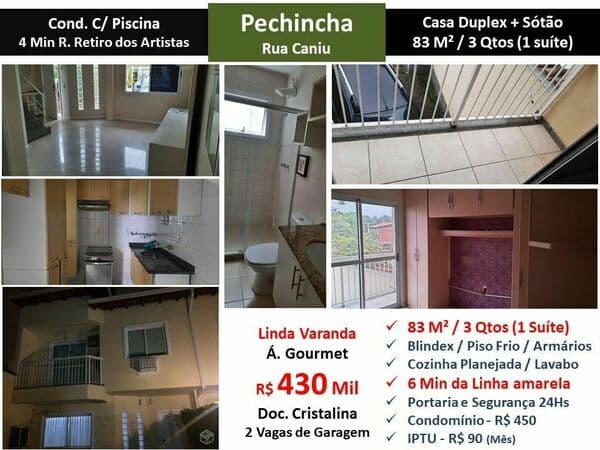 Casa JPA Pechincha Caniu 82M²