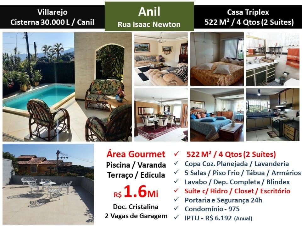 Casa JPA Anil Vilarejo 522M²