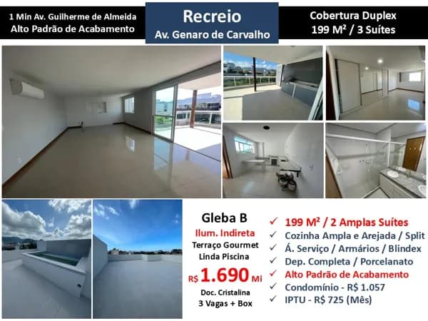 Cob Recreio Gleba B Genaro de Carvalho 199M²