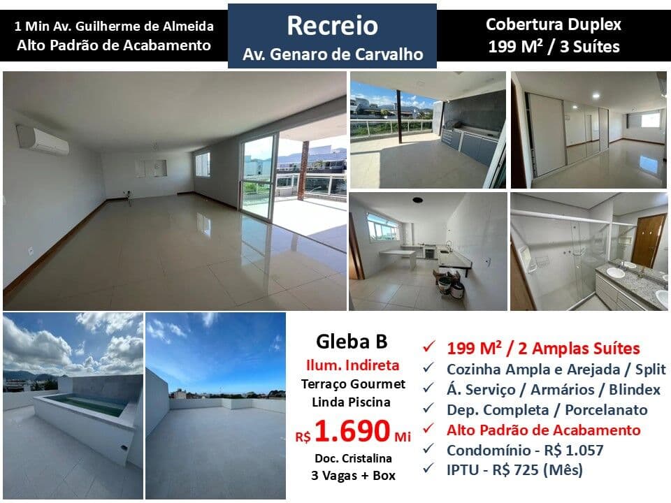Cob Recreio Gleba B Genaro de Carvalho 199M²