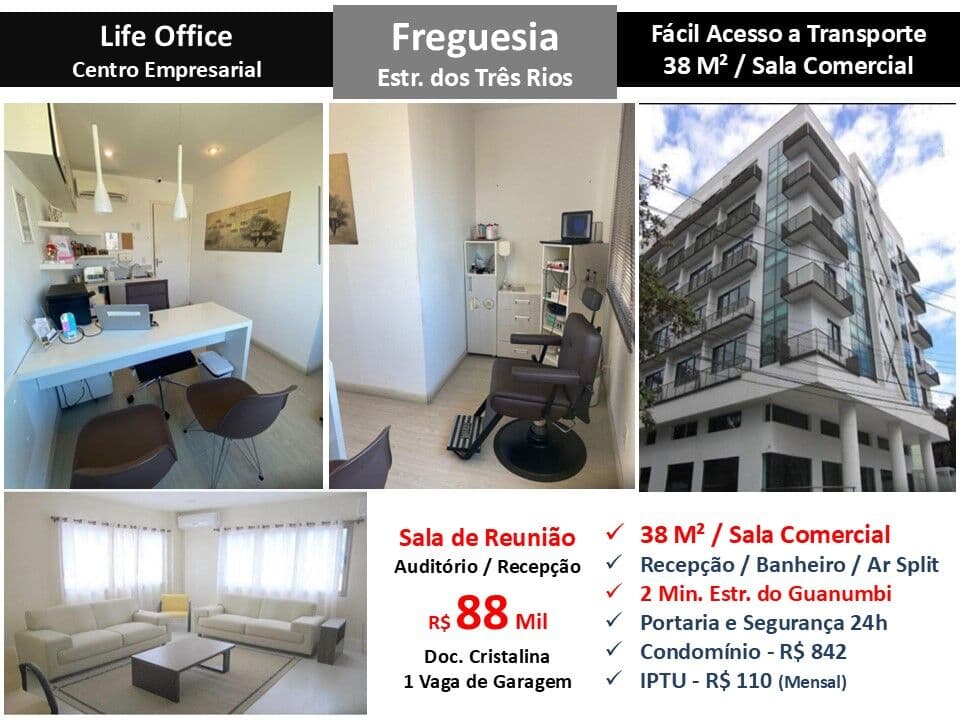 Sala JPA Freguesia Três Rios Life Office 38M²