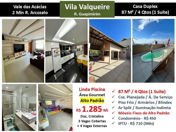 Casa JPA Vila Valqueire Vale das Acácias 87M²