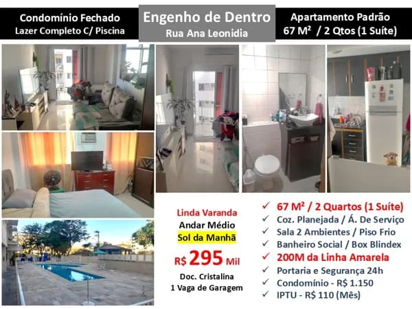 Apto Eng. de Dentro Ana Leonidia 67M²