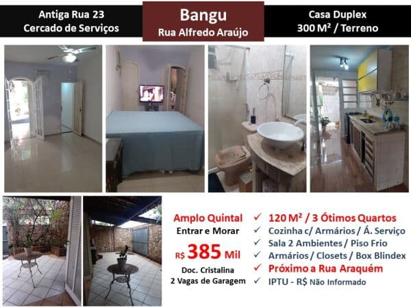 Casa Bangu Alfredo Araújo 120M²
