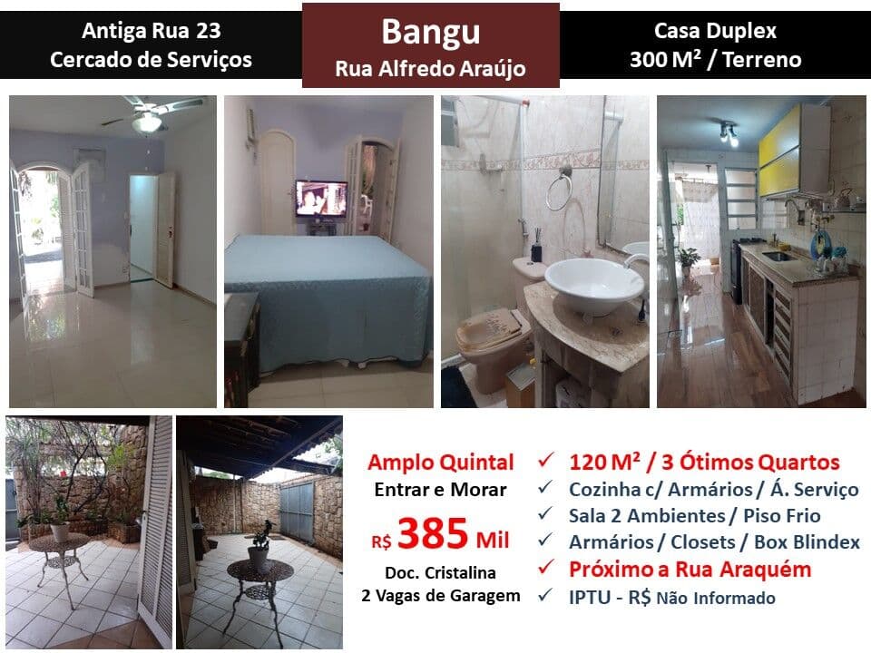 Casa Bangu Alfredo Araújo 120M²