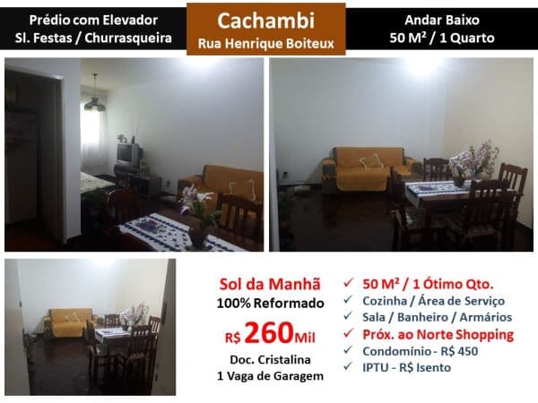 Apto Cachambi Henrique Boiteux 50M²
