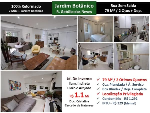 Apto Jardim Botânico Getúlio das Neves 79M²