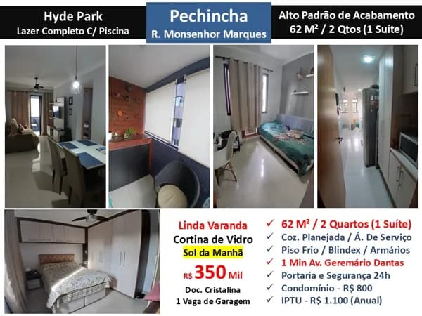 Apto JPA Pechincha Monsenhor Marques Hyde Park 62M²