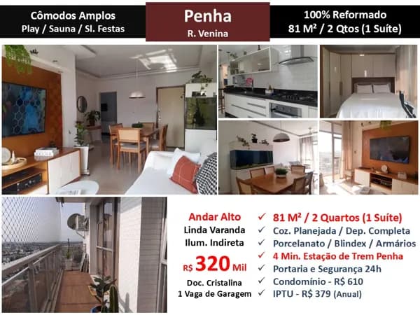 Apto Penha Venina 81M²