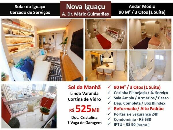 Apto Nova Iguaçu Solar do Iguaçu 90M²