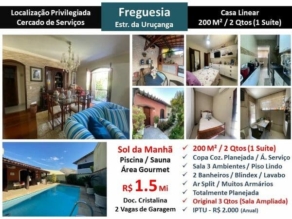 Casa JPA Freguesia Uruçanga 200M²