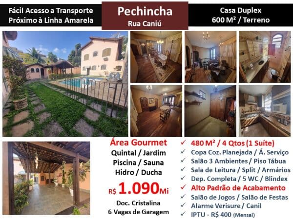 Casa JPA Pechincha Caniu 480M²