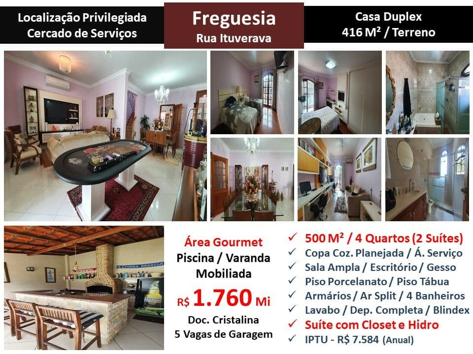 Casa JPA Freguesia Ituverava 500M²