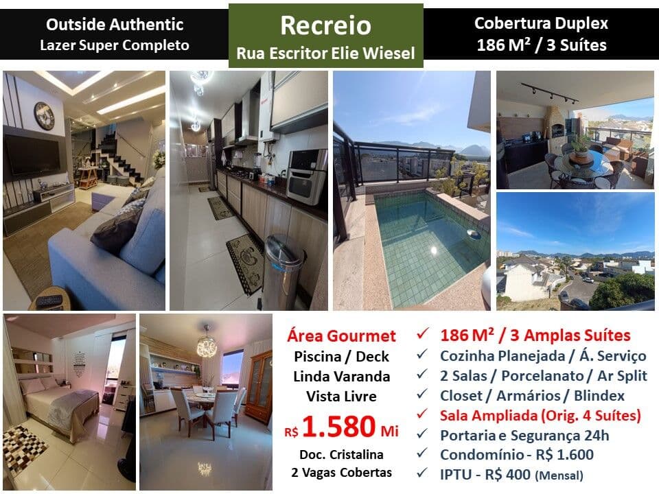 Cob Recreio Zico Outside 186M²