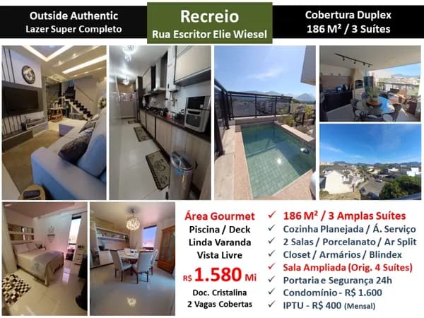 Cob Recreio Zico Outside 186M²