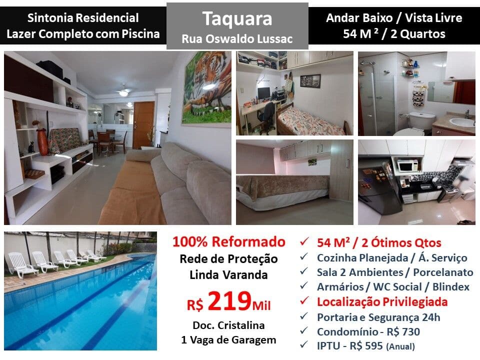 Apto JPA Taquara Sintonia 54M² 2