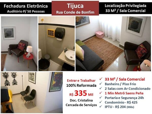 Sala Tijuca Conde de Bonfim 33M²