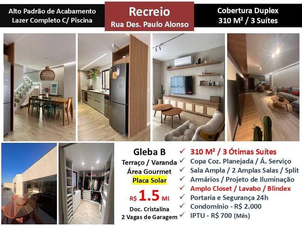 Cob Recreio Gleba B Paulo Alonso 310M²