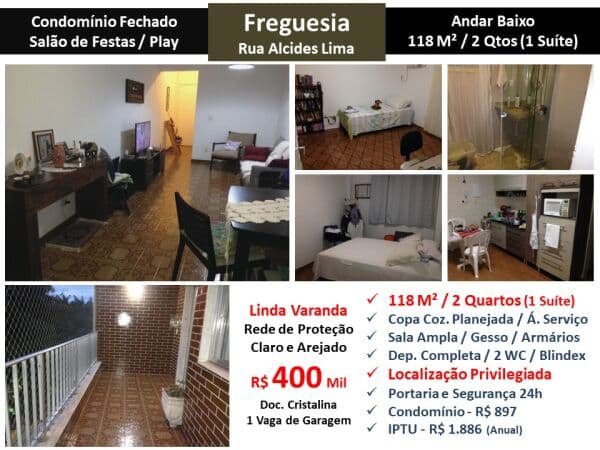 Apto JPA Freguesia Alcides Lima 118M² 2