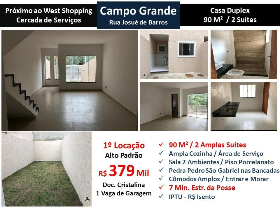 Casa Campo Grande Josue de Barros 90M²