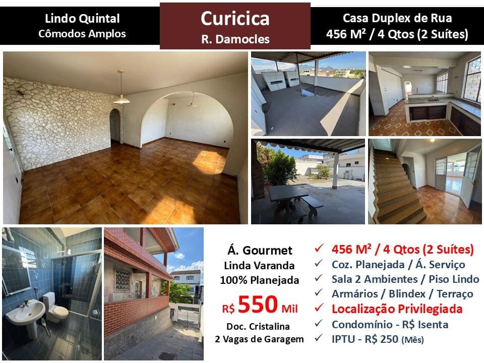 Casa JPA Curicica Damocles 456M²
