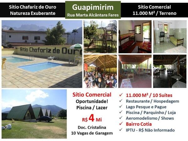 Sitio Guapimirim Chafariz de Ouro 11000M²