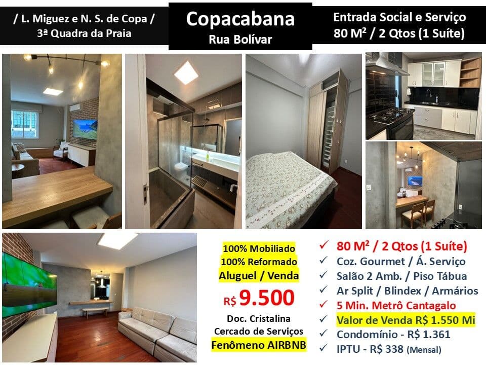 Apto Copacabana Bolivar 80M² 2