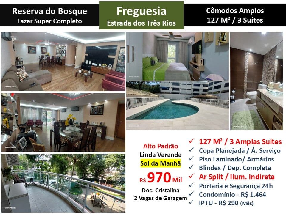 Apto JPA Freguesia Reserva do Bosque 127M² 3