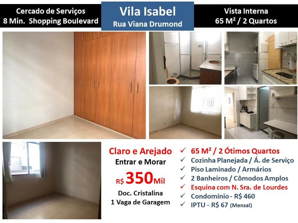 Apto Vila Isabel Viana Drumond 65M²