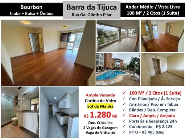 Apto Barra da Tijuca Mandala Bourbon 100M²
