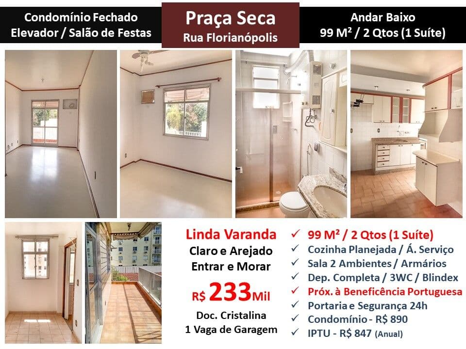 Apto JPA Praça Seca Florianópolis 99M²