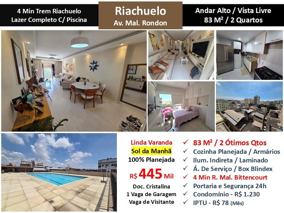 Apto Riachuelo Marechal Rondon 83M²