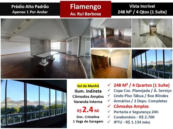 Apto Flamengo Praia Rui Barbosa 248M²