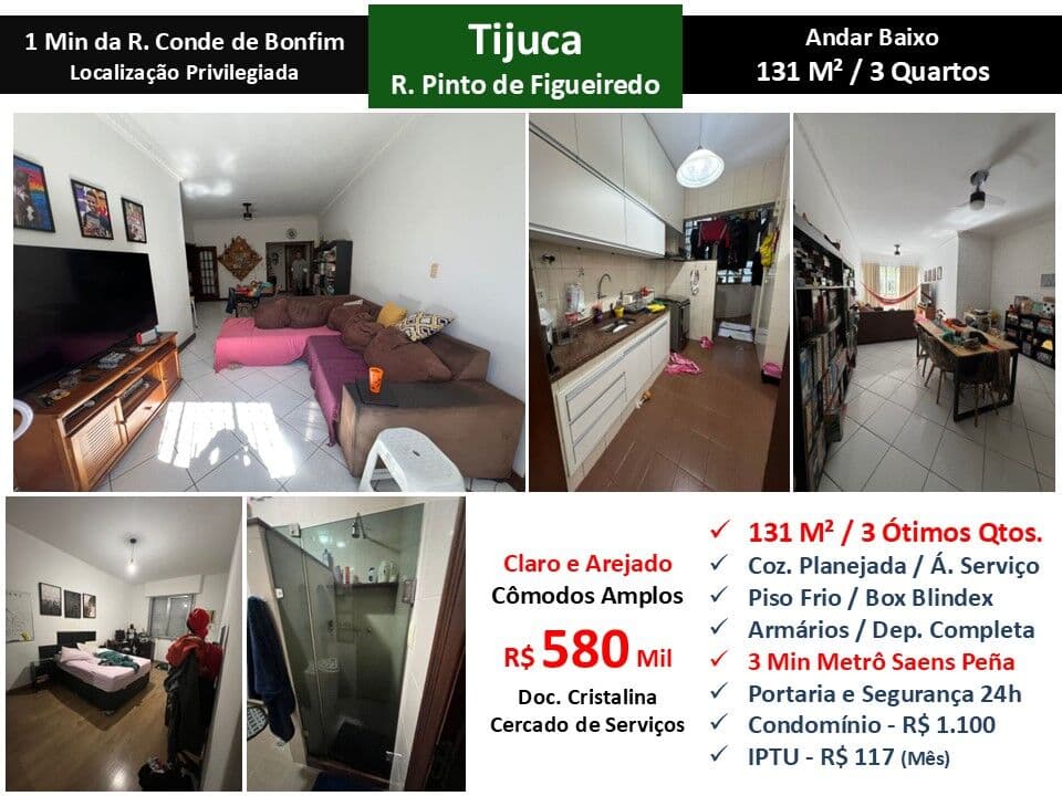 Apto Tijuca Pinto de Figueiredo 131M²