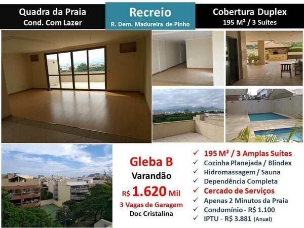 Apartamento em Rio de Janeiro - Recreio dos Bandeirantes