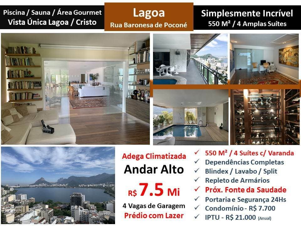 Apartamento em Rio de Janeiro - Lagoa
