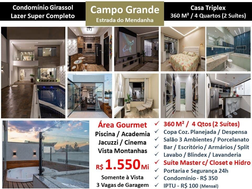 Casa Campo Grande Girassol Mendanha 360M²