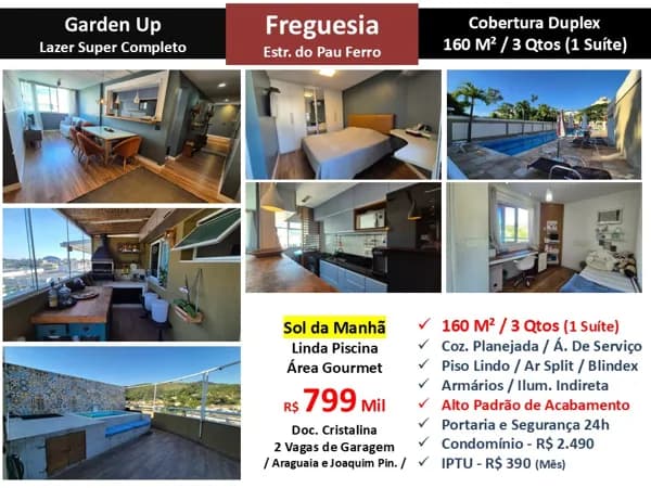 Cob JPA Freguesia Pau Ferro Garden Up 160M²