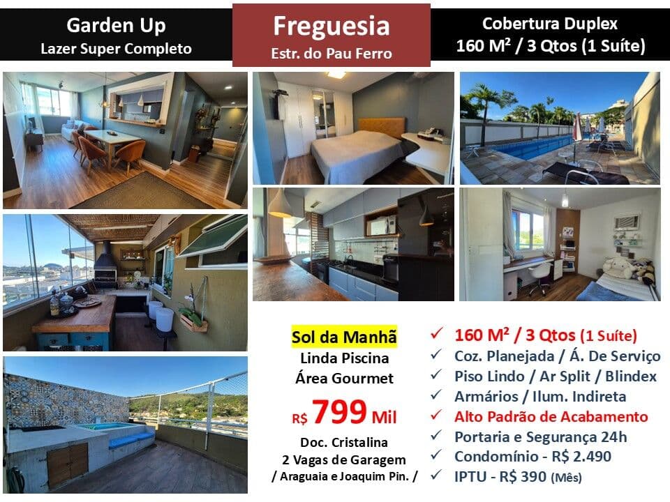 Cob JPA Freguesia Pau Ferro Garden Up 160M²