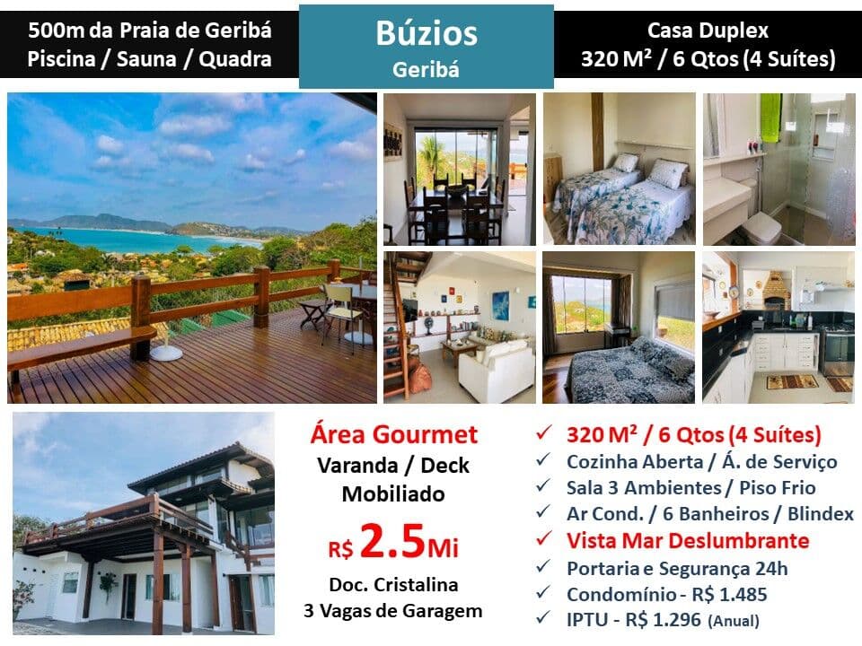 Casa Búzios Geribá 320M²
