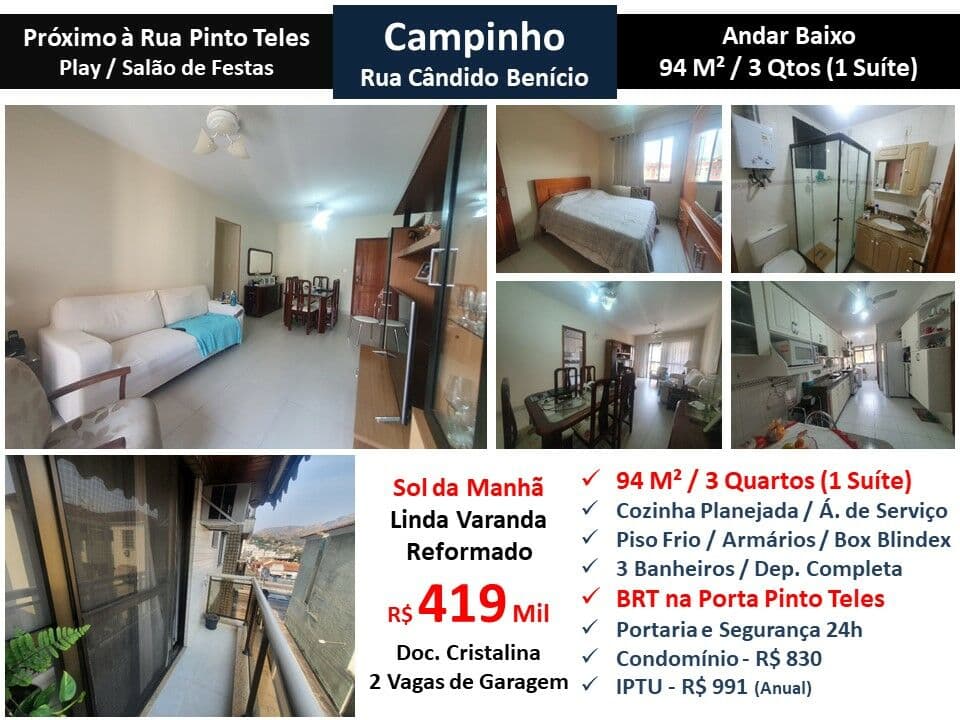 Apto JPA Campinho Cândido Benício 94M²