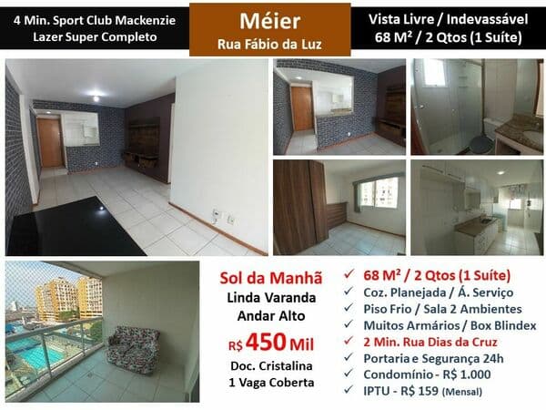 Apto Meier Fábio da Luz 68M²