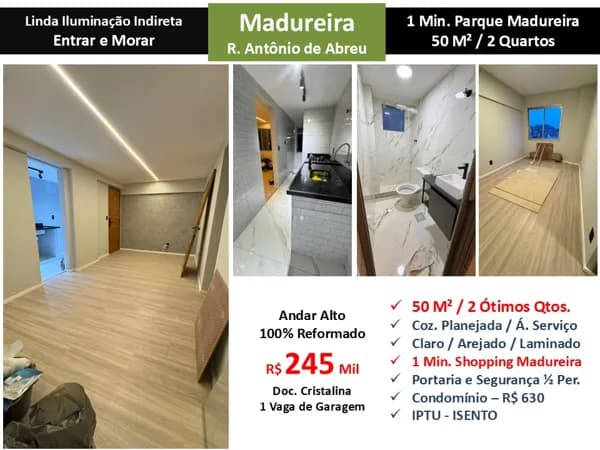 Apto Madureira Antônio de Abreu 50M²
