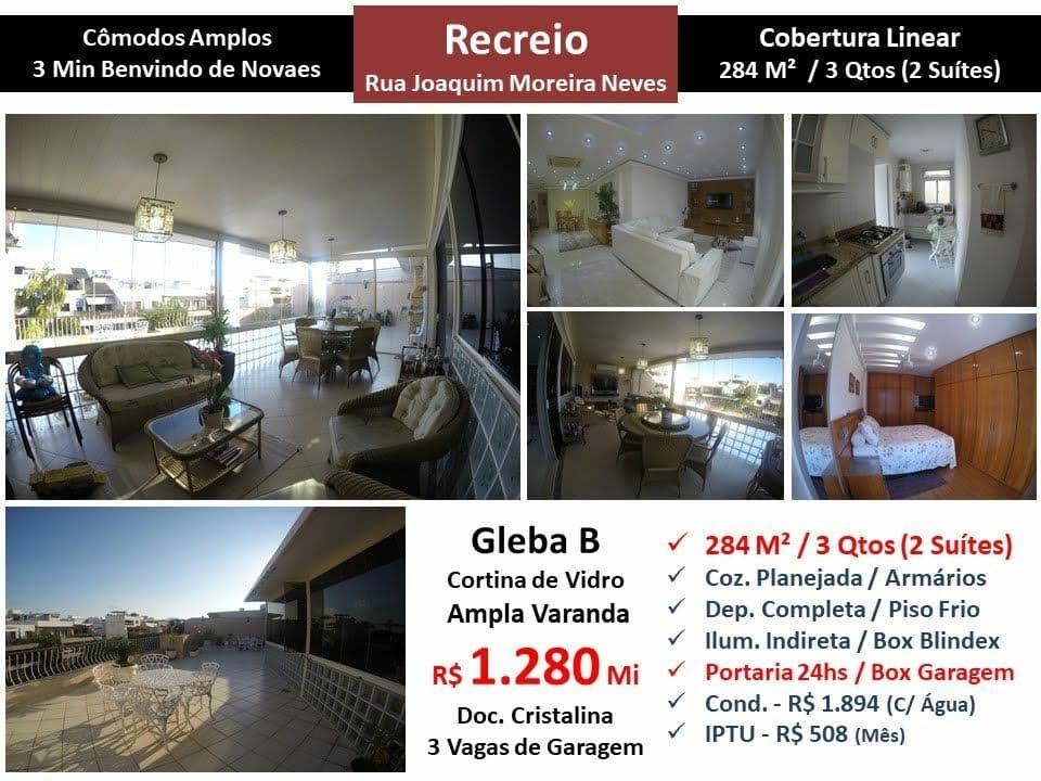 Cob Recreio Gleba B Joaquim Moreira Neves 284M² Linear