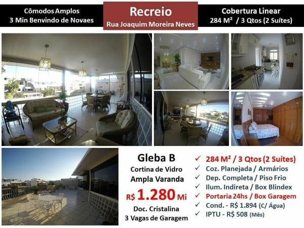 Cob Recreio Gleba B Joaquim Moreira Neves 284M² Linear