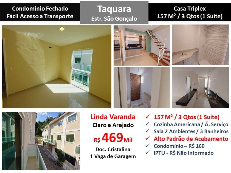 Casa JPA Taquara São Gonçalo 157M²