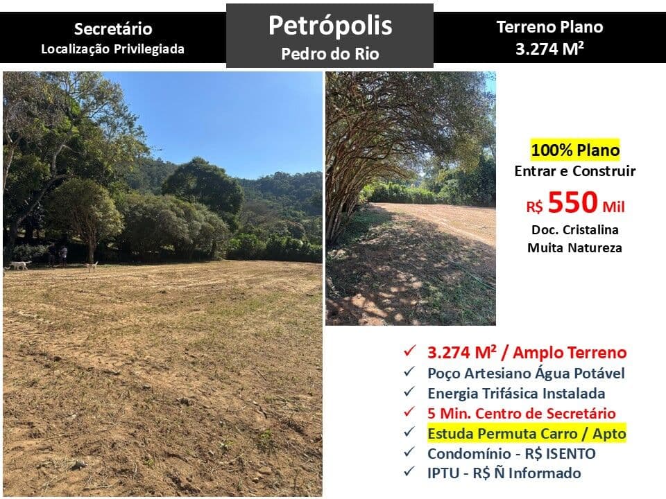 Terreno Petrópolis Secretário 3274M²
