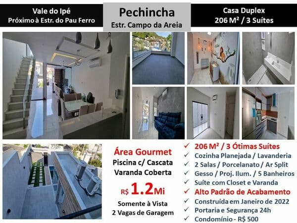 Casa JPA Pechincha Vale do Ipê 206M²