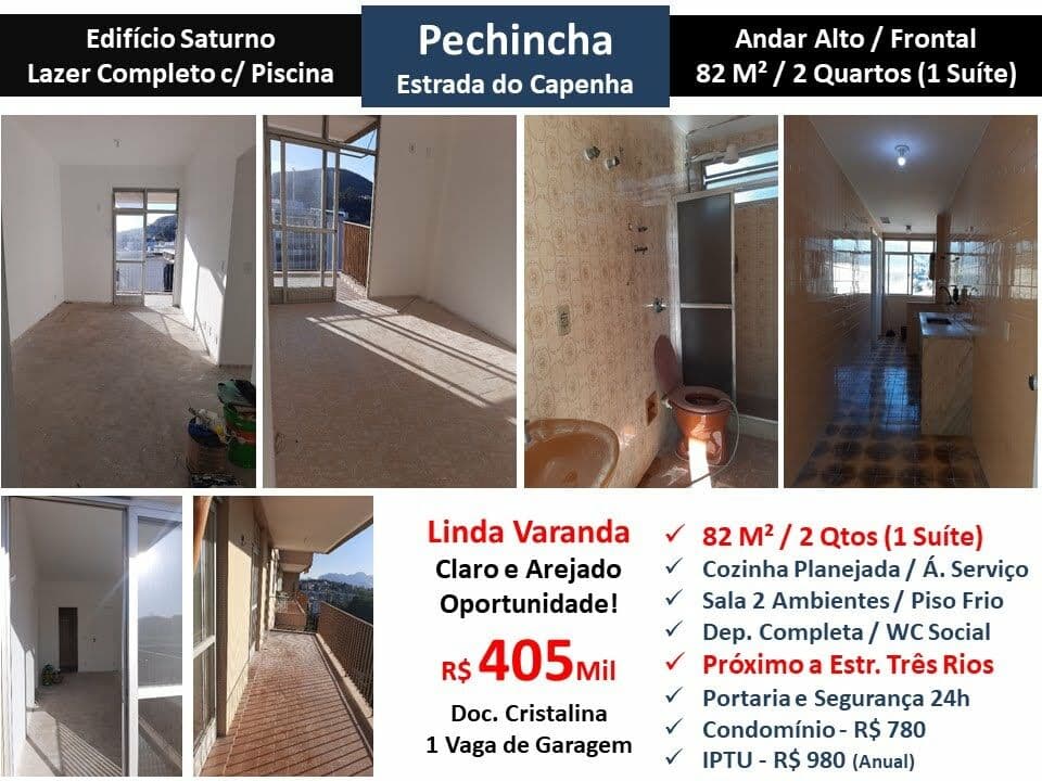 Apto JPA Pechincha Capenha Saturno 82M²