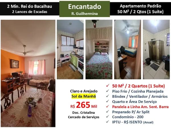 Apto Encantado Guilhermina 50M²